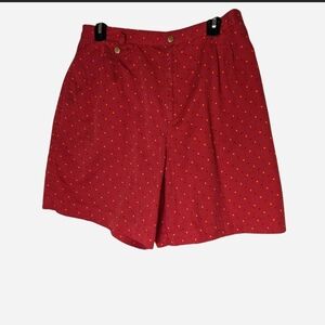 Vintage Liz Claiborne Red Polka Dot Women's Shorts
